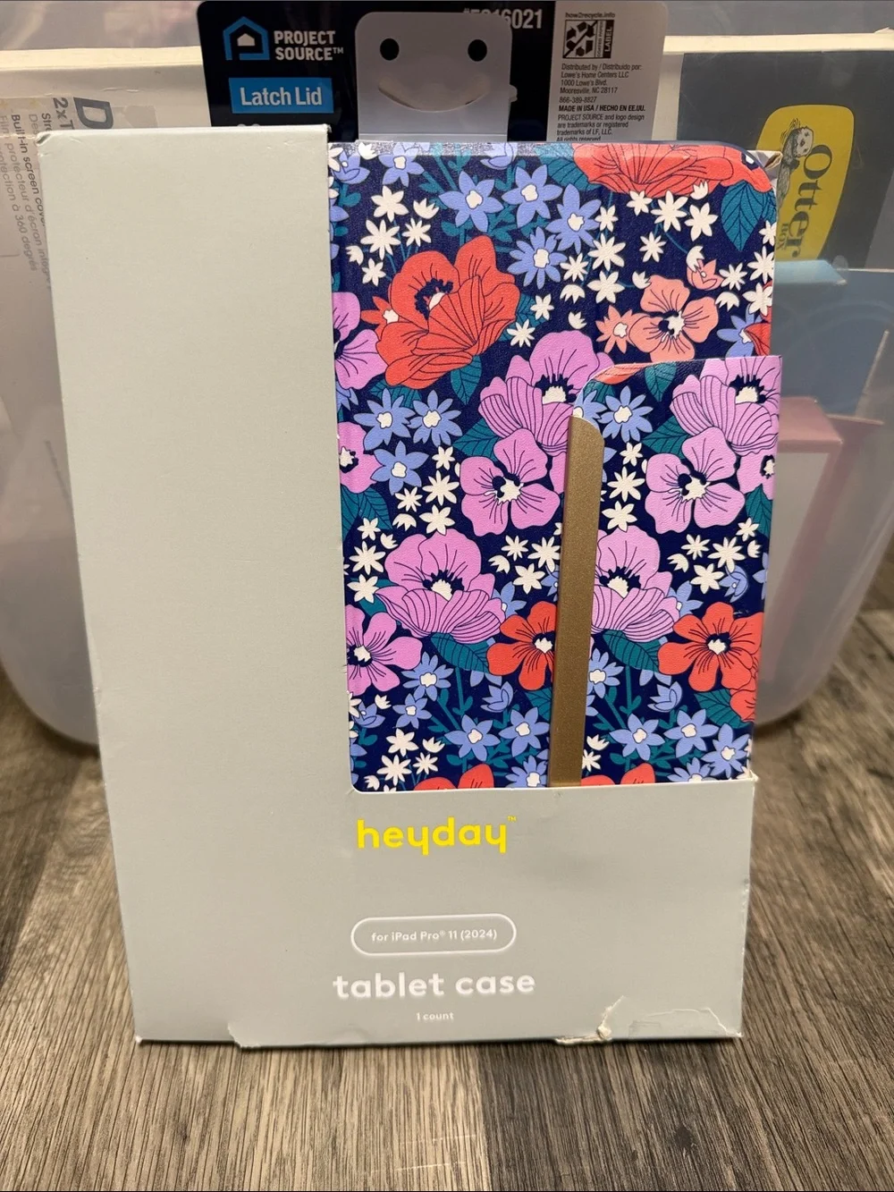 heyday Navy tablet case for iPad Pro 11 with Pink, Coral & Lavender Floral Print